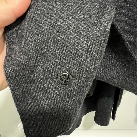 NWT Lululemon After Asana Wrap Heathered Black O/S - Picture 8 of 12